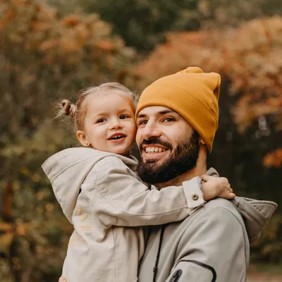 Man with child